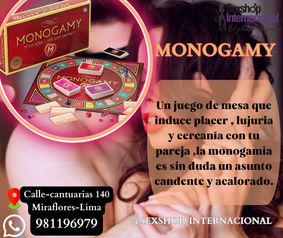 JUEGOS LUDICOS EROTICOS -MONOGAMY PAREJAS-SEXSHOP MIRAFLORES 